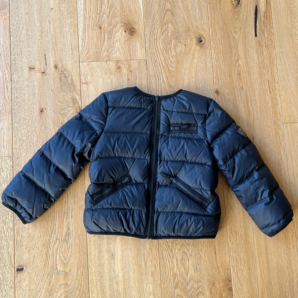 Bonpoint Dark Jacket with Snowflake Detail